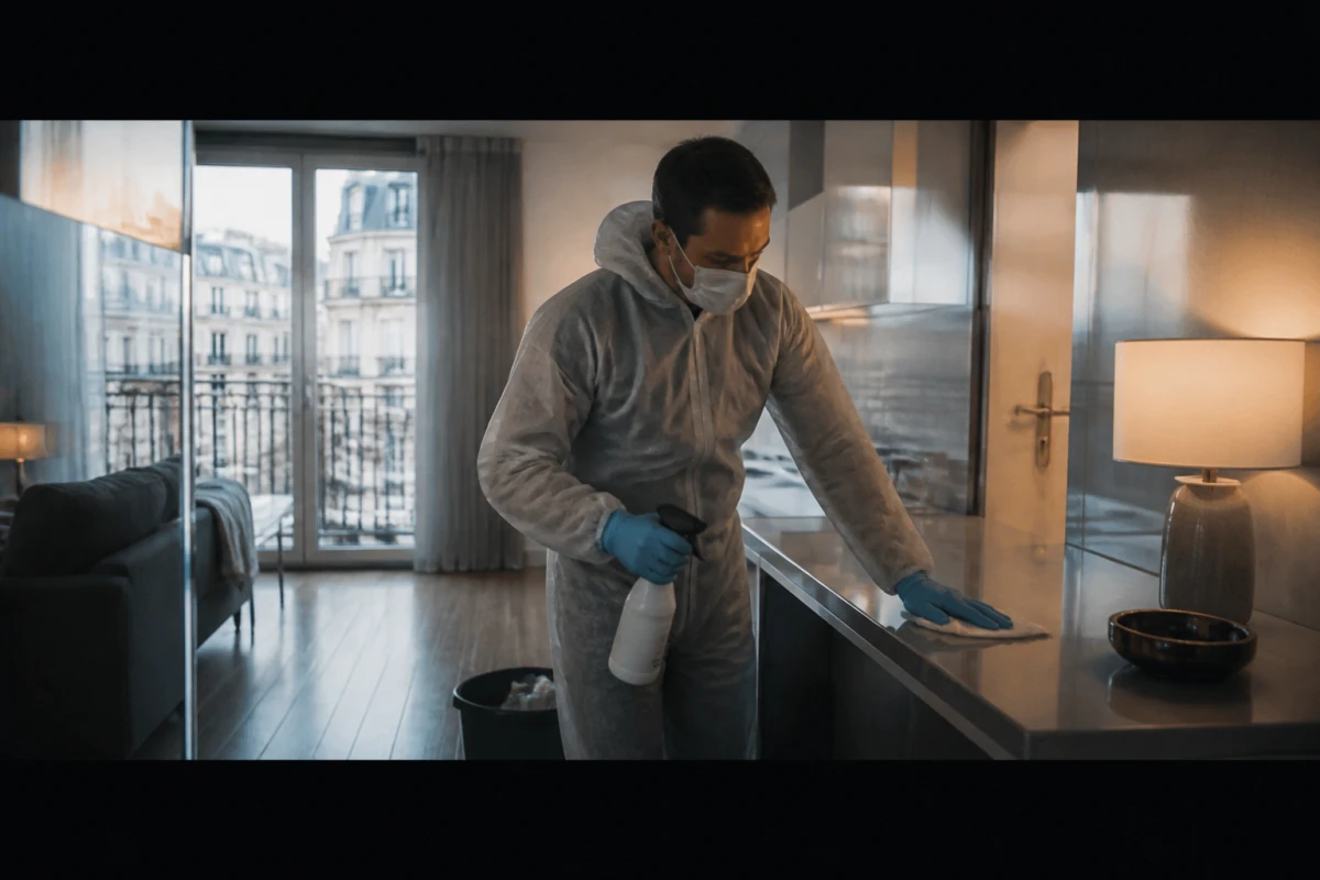Nettoyage traumatologique après homicide dans logement Clichy