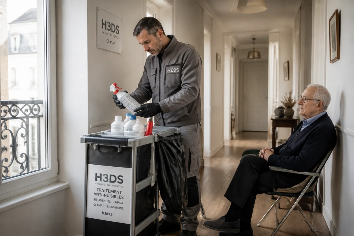 Traitement anti-nuisibles pour résidences seniors et EHPAD Clamart